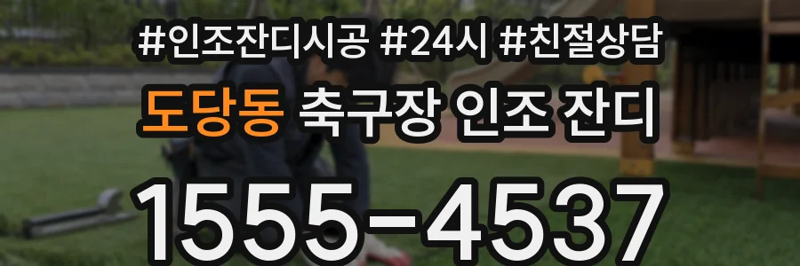 도당동 축구장 인조 잔디