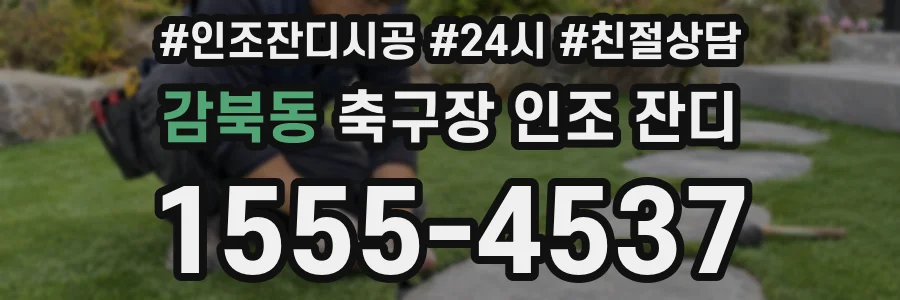감북동 축구장 인조 잔디