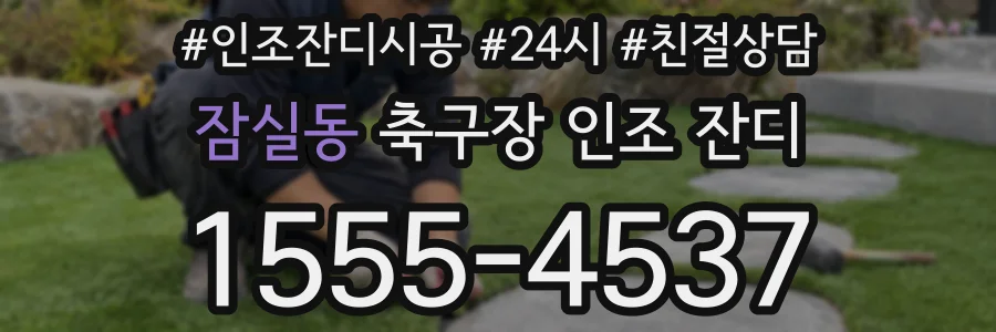 잠실동 축구장 인조 잔디