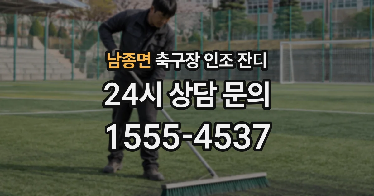 남종면 축구장 인조 잔디