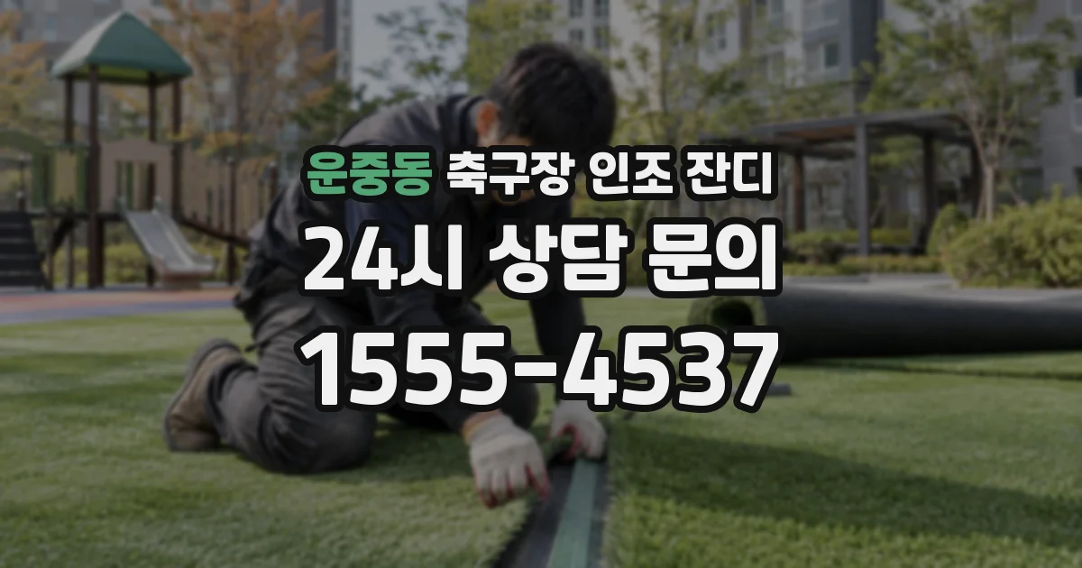 운중동 축구장 인조 잔디