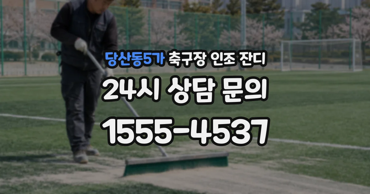 당산동5가 축구장 인조 잔디