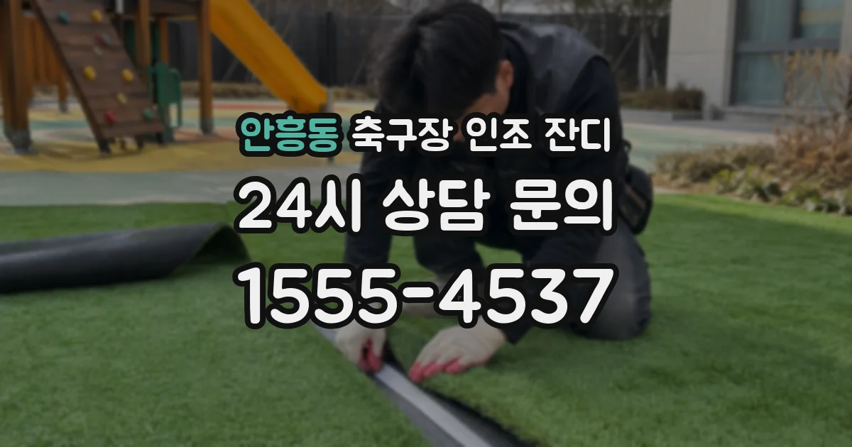 안흥동 축구장 인조 잔디