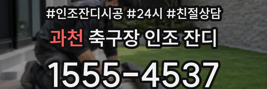 과천 축구장 인조 잔디