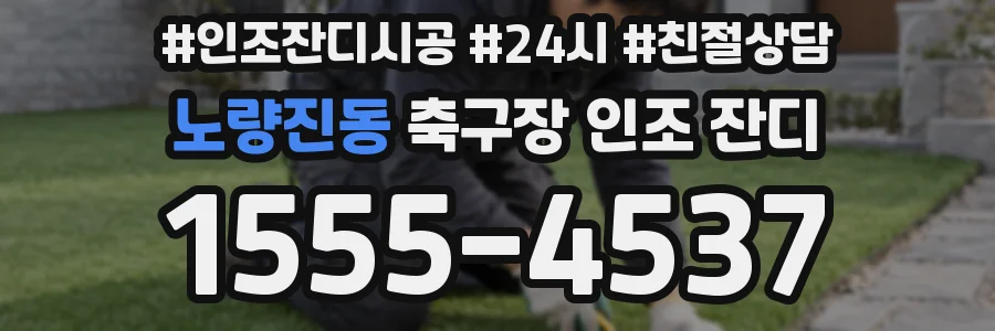 노량진동 축구장 인조 잔디