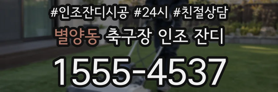 별양동 축구장 인조 잔디