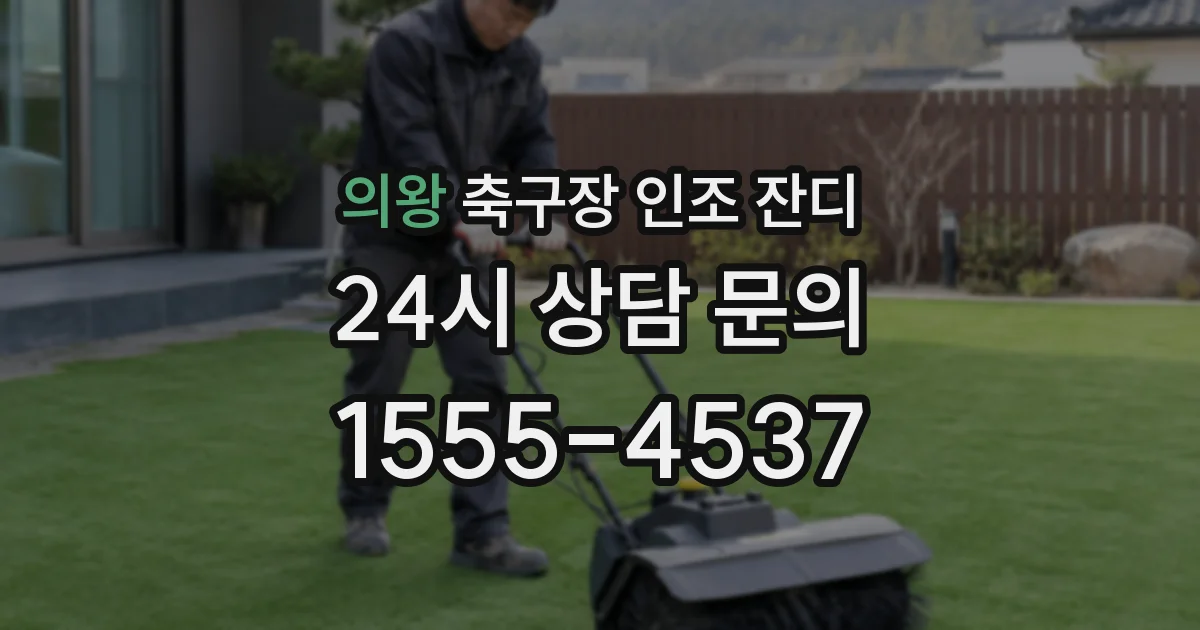 의왕 축구장 인조 잔디