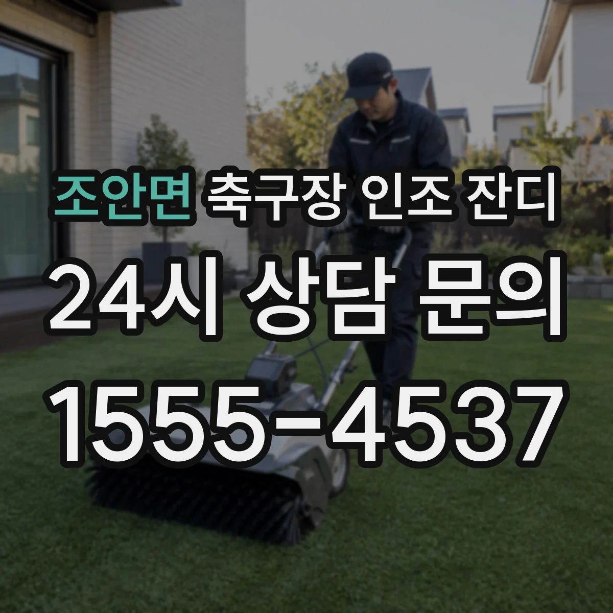 조안면 축구장 인조 잔디