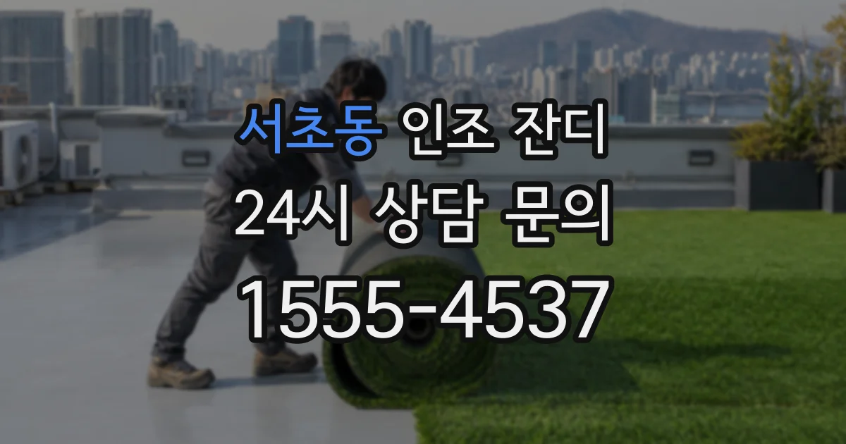 서초동 인조 잔디