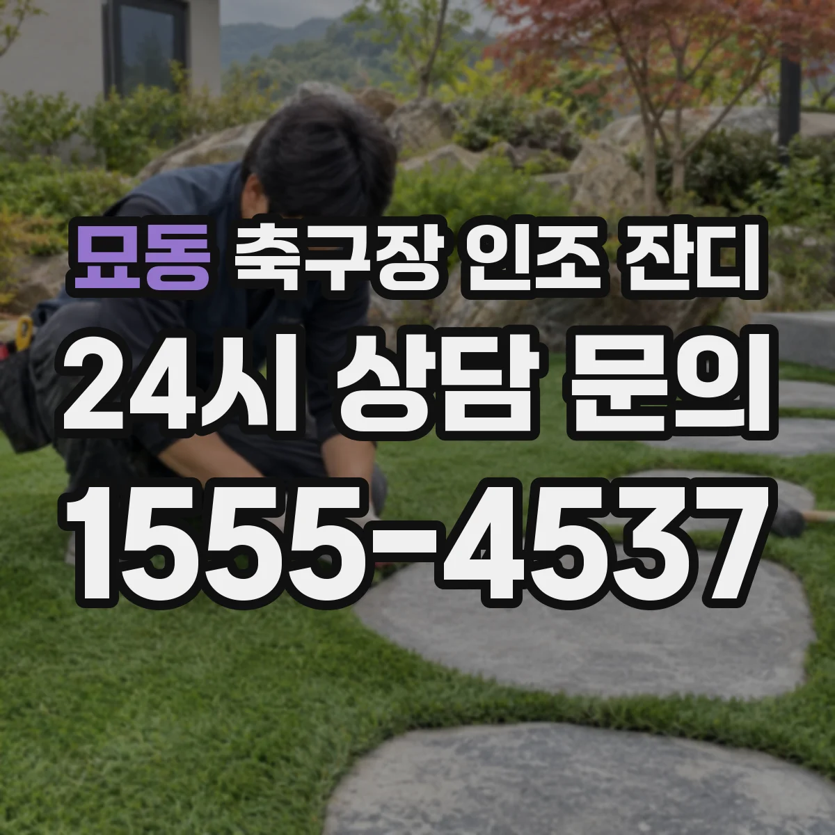 묘동 축구장 인조 잔디