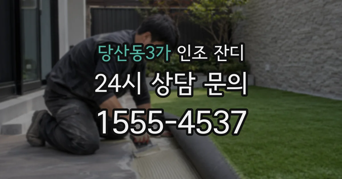 당산동3가 인조 잔디