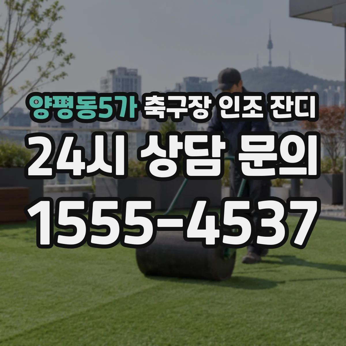 양평동5가 축구장 인조 잔디