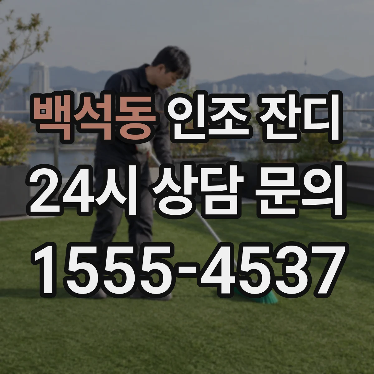 백석동 인조 잔디