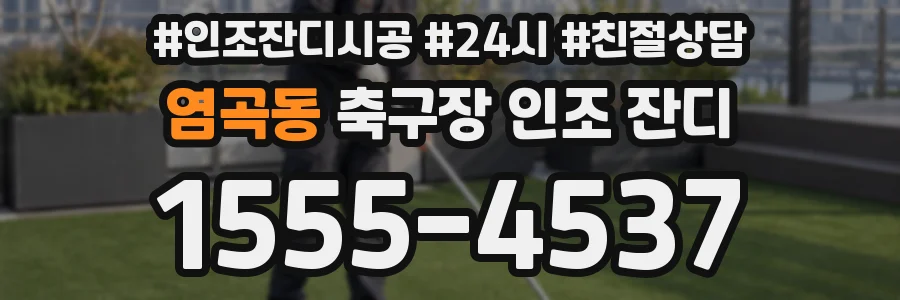 염곡동 축구장 인조 잔디