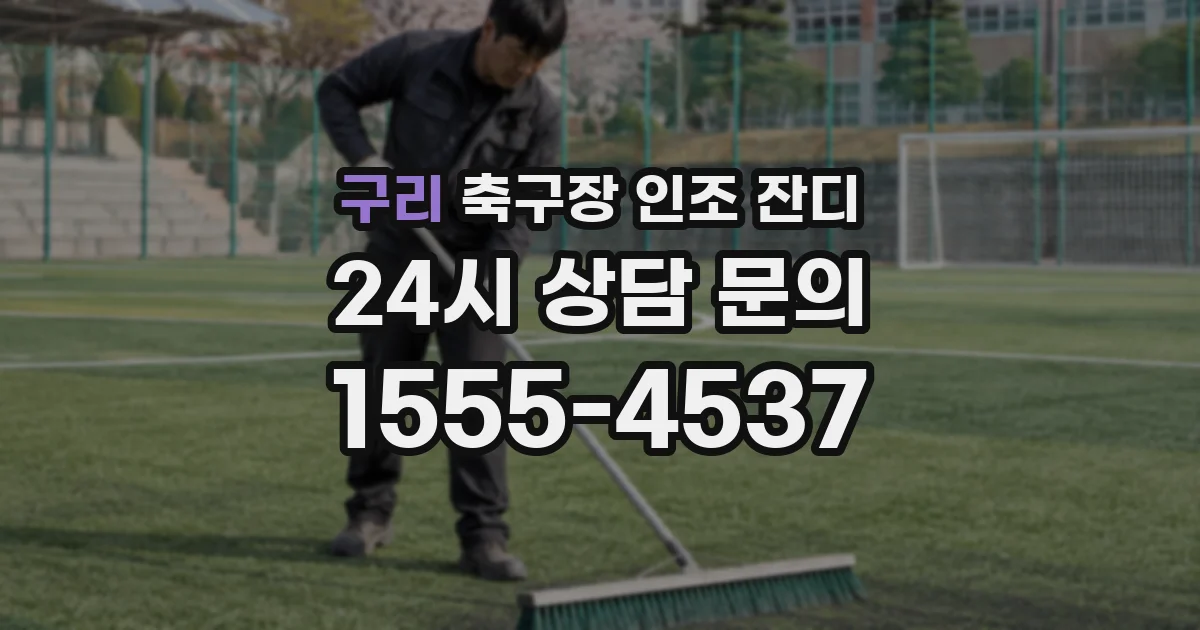 구리 축구장 인조 잔디