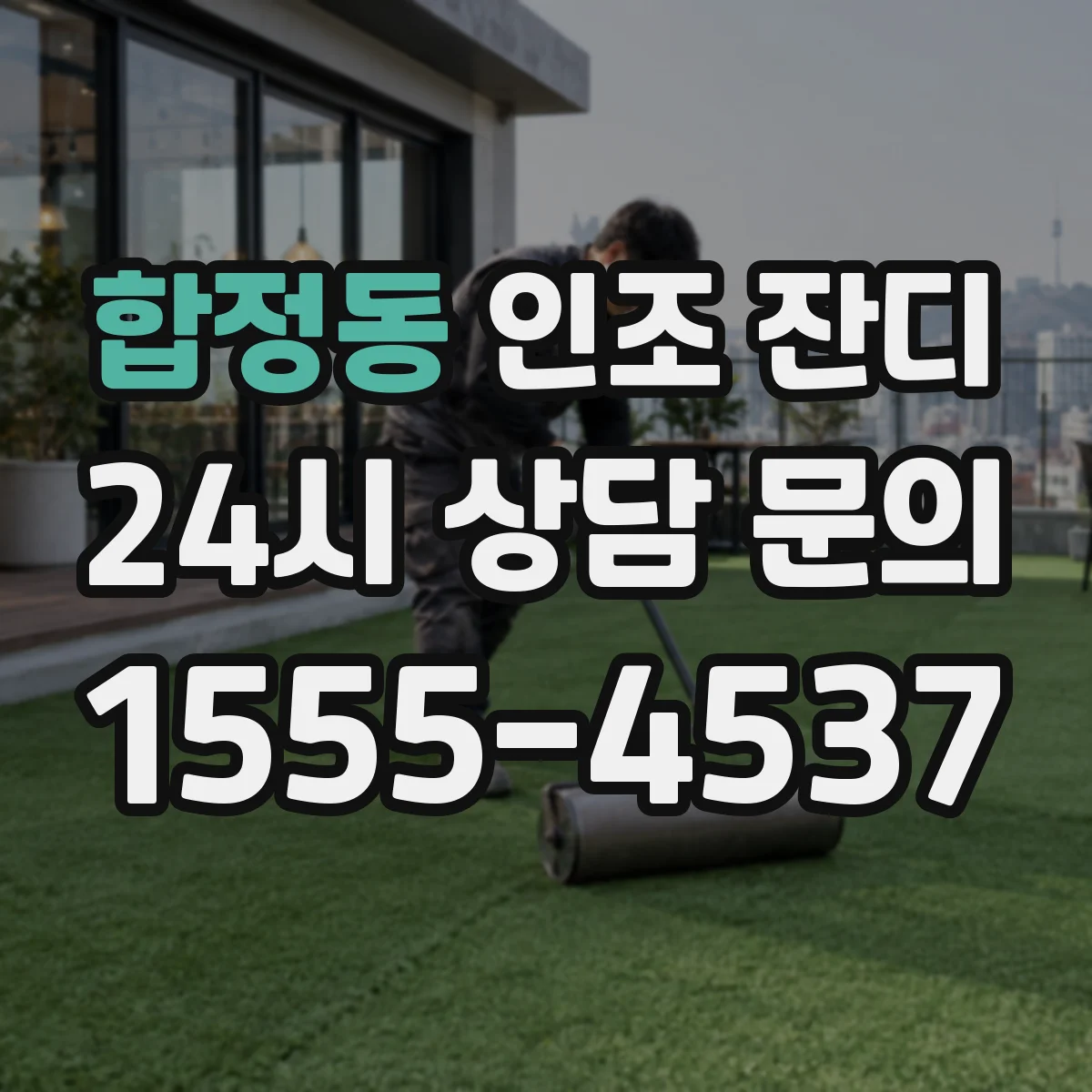 합정동 인조 잔디