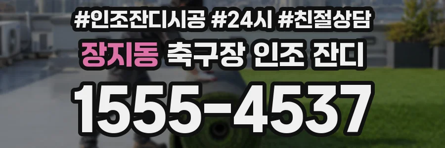 장지동 축구장 인조 잔디