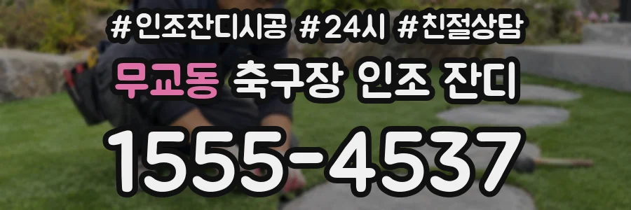 무교동 축구장 인조 잔디