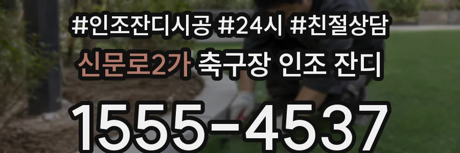 신문로2가 축구장 인조 잔디