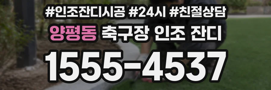양평동 축구장 인조 잔디