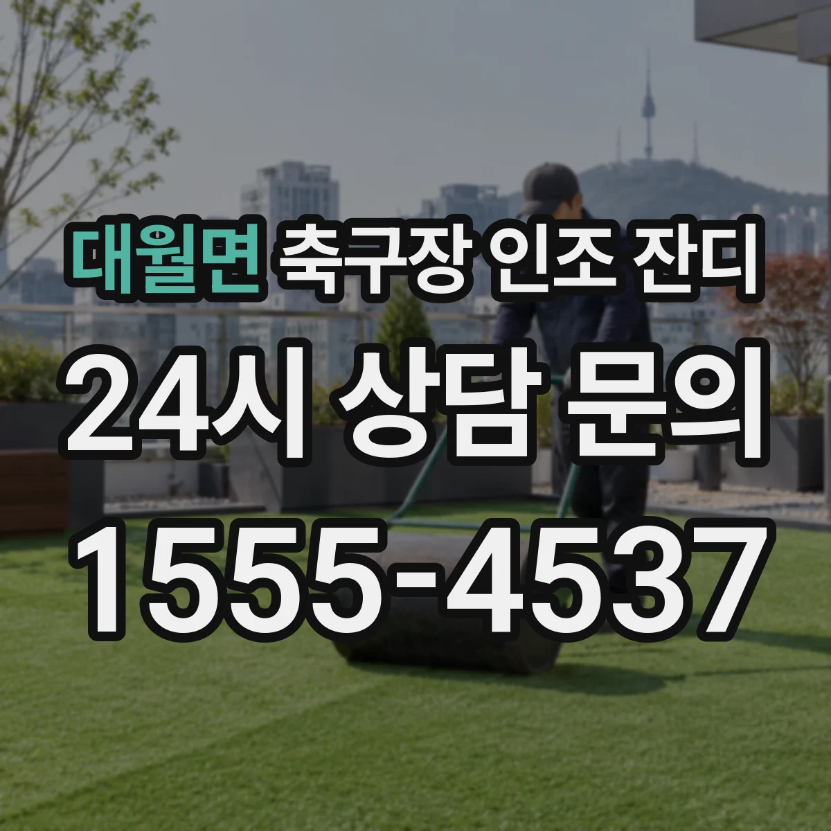 대월면 축구장 인조 잔디