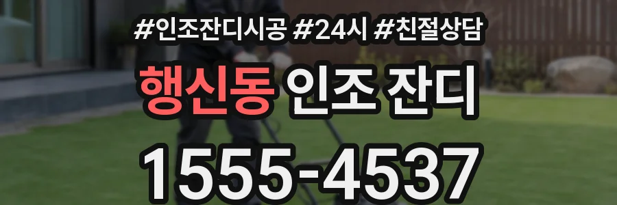 행신동 인조 잔디