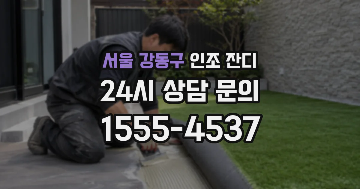 서울 강동구 인조 잔디