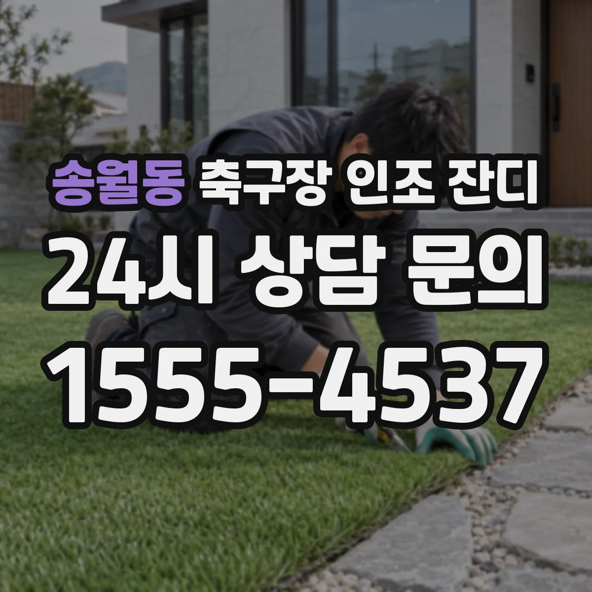 송월동 축구장 인조 잔디
