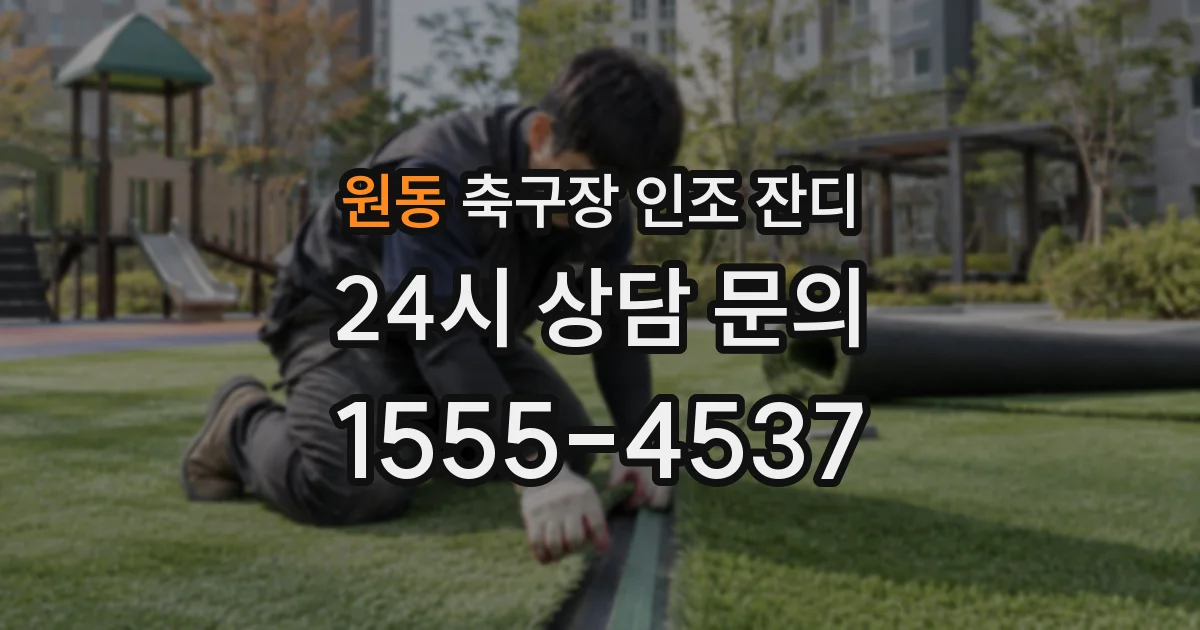 원동 축구장 인조 잔디