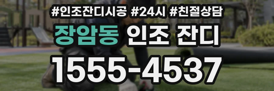 장암동 인조 잔디