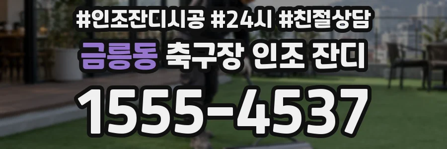 금릉동 축구장 인조 잔디
