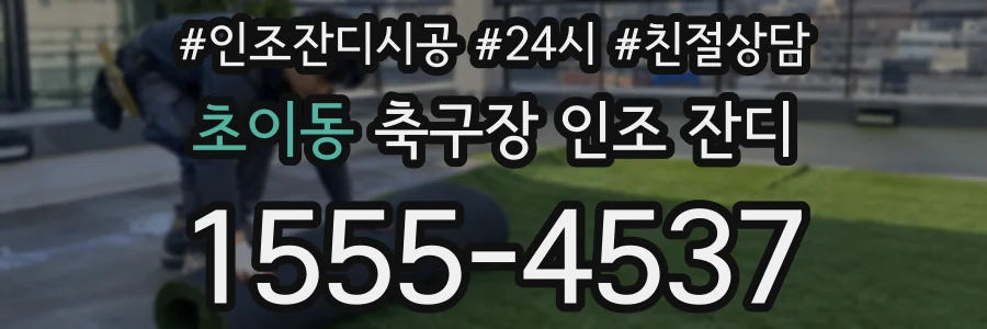 초이동 축구장 인조 잔디