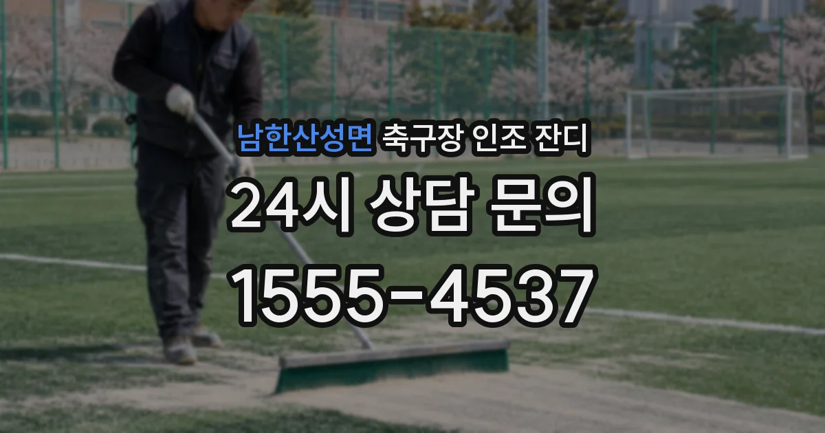 남한산성면 축구장 인조 잔디