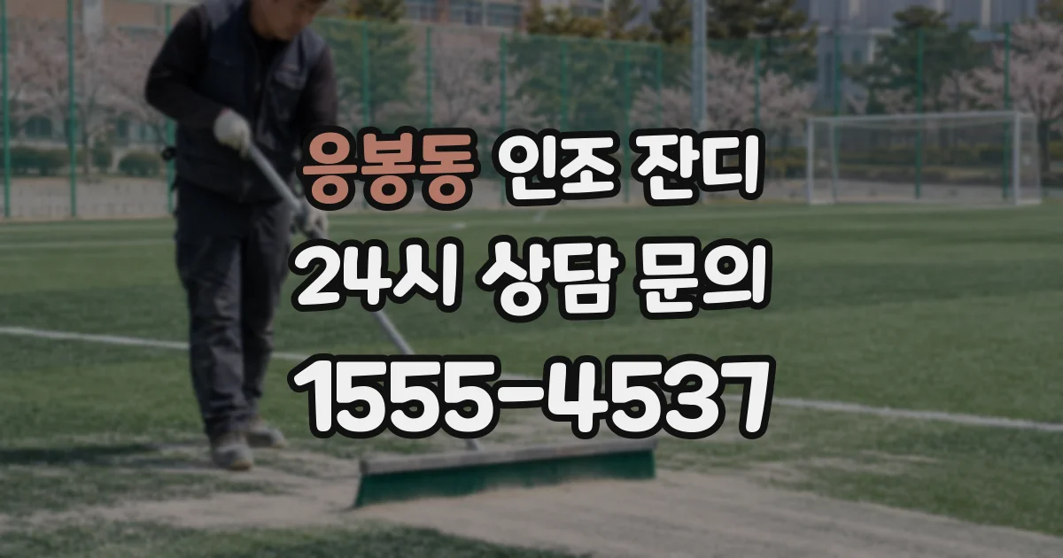 응봉동 인조 잔디