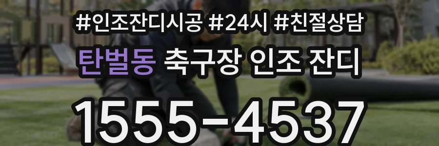 탄벌동 축구장 인조 잔디