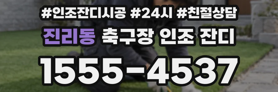 진리동 축구장 인조 잔디