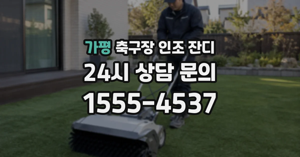 가평 축구장 인조 잔디