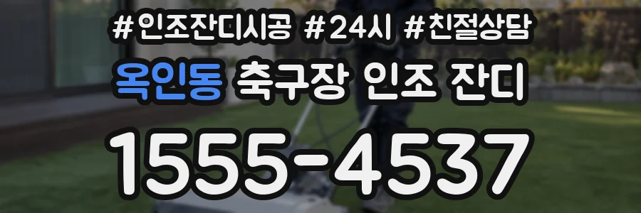 옥인동 축구장 인조 잔디