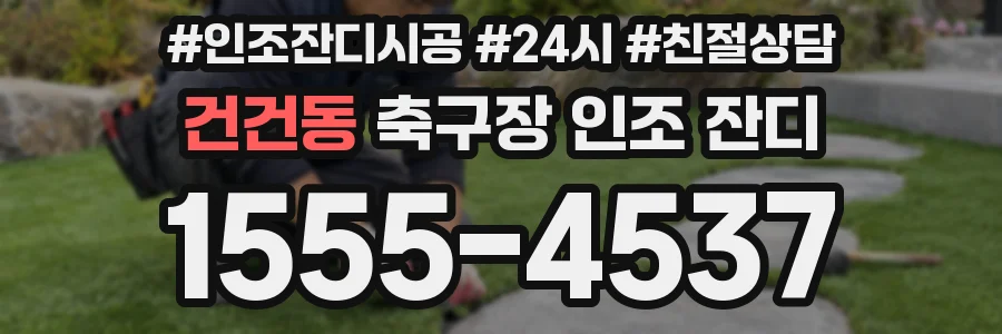 건건동 축구장 인조 잔디