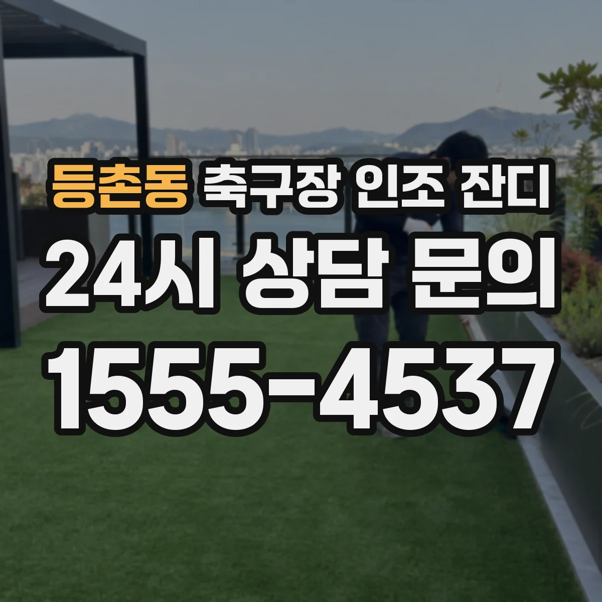 등촌동 축구장 인조 잔디