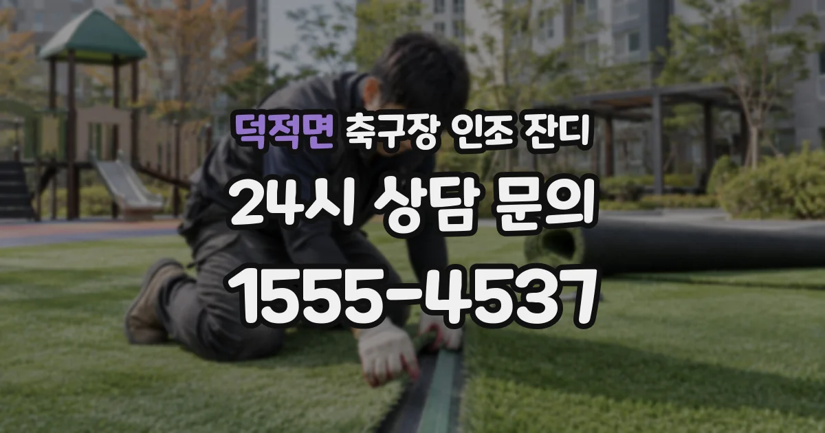 덕적면 축구장 인조 잔디