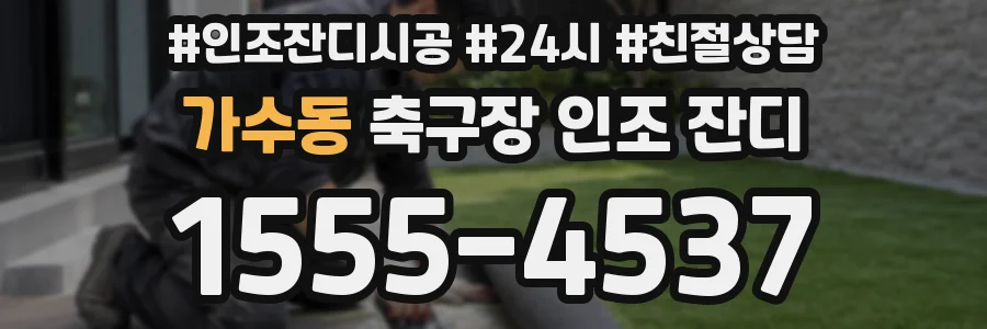 가수동 축구장 인조 잔디