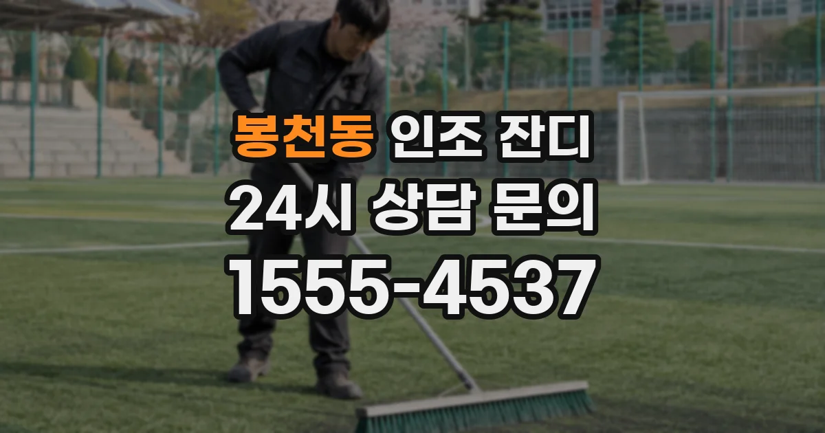 봉천동 인조 잔디