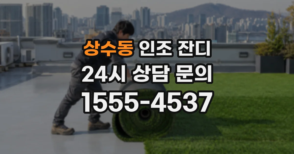 상수동 인조 잔디