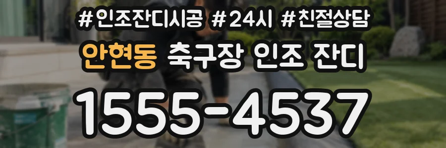 안현동 축구장 인조 잔디