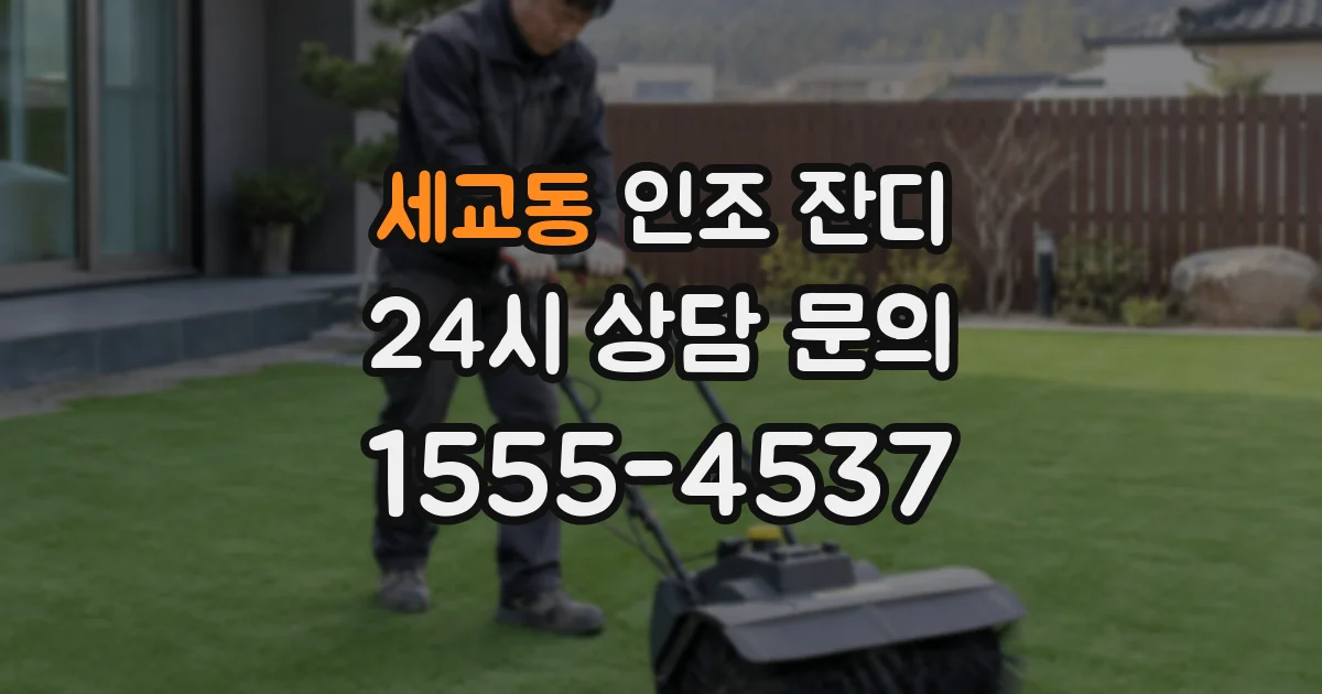 세교동 인조 잔디