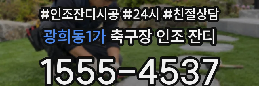 광희동1가 축구장 인조 잔디