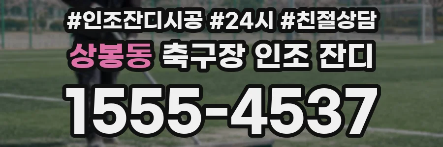 상봉동 축구장 인조 잔디