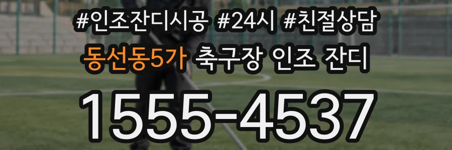 동선동5가 축구장 인조 잔디