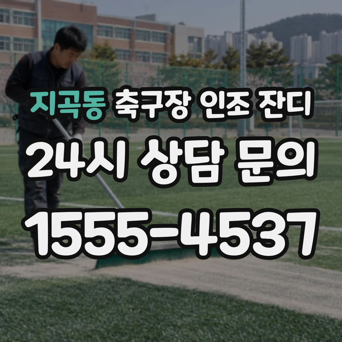 지곡동 축구장 인조 잔디